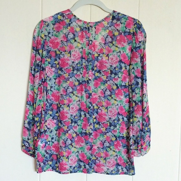 Joie😊 Long Sleeve Floral💐 Blouse - Gently Worn - Picture 2 of 8